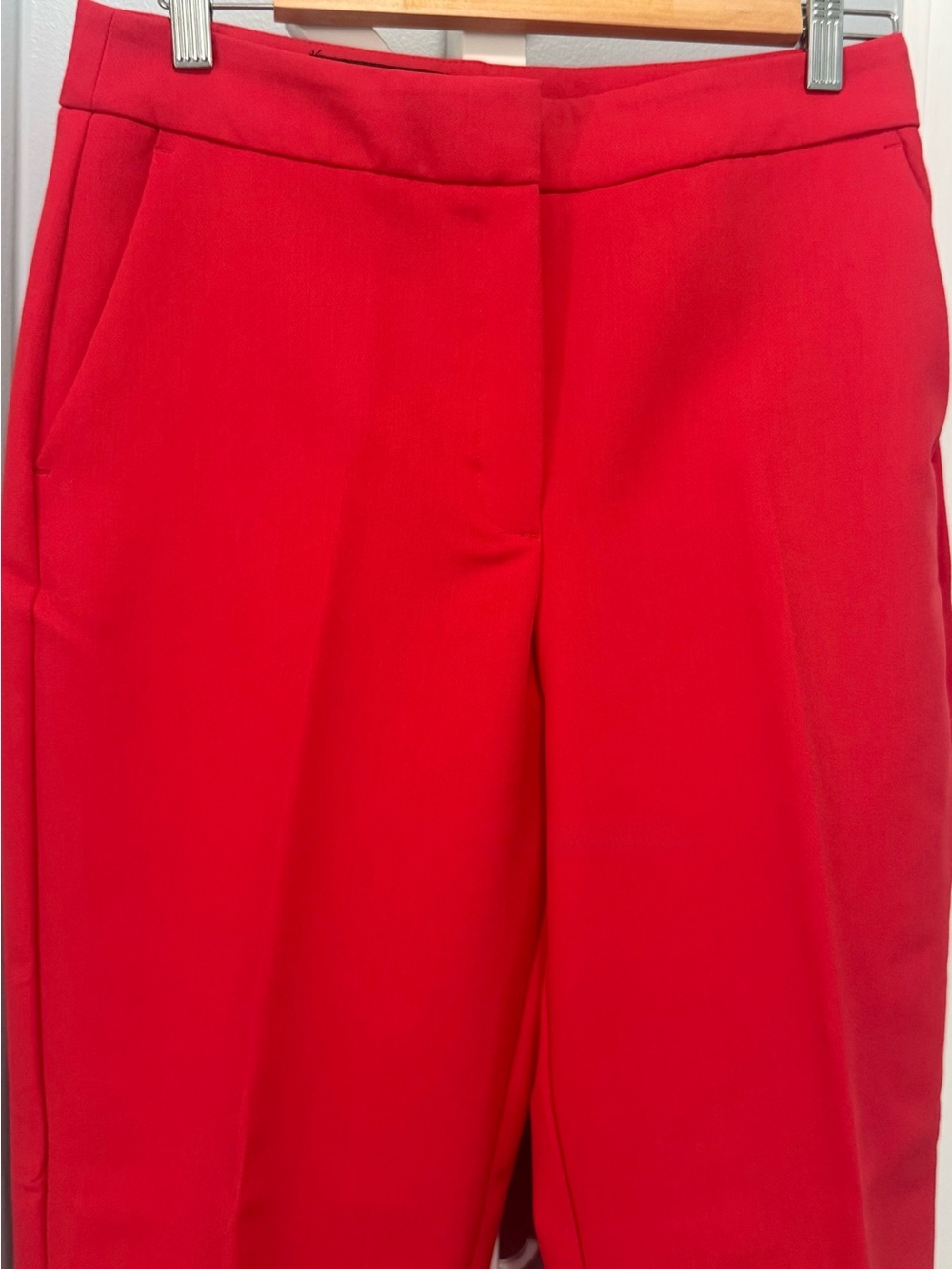 Zara Vibrant Red Tailored Pants - Picture 2 of 8